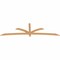 Ekena Millwork Davenport Timber Gable Bracket, Western Red Cedar, 108"W x 31 1/2"H x 1 1/2"D x 3 1/2"F, 7/12 Pitch GBW108X31X0204DAV00SWR - alternate 2